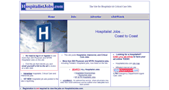 Desktop Screenshot of hospitalistjobs.com